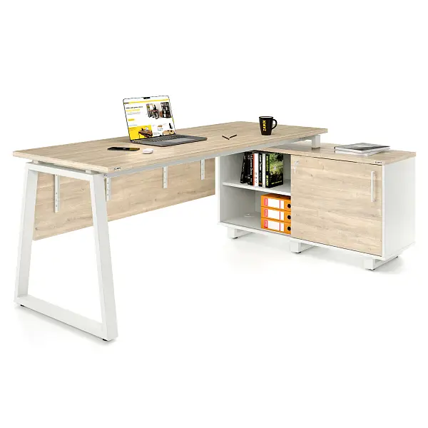 Стол прямой Экспо 60x30 ТР с опорой на локер