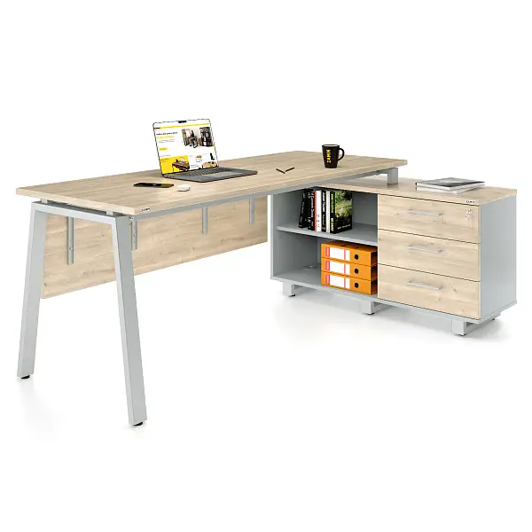 Стол прямой Каппа 60x30 ТР с опорой на тумбу