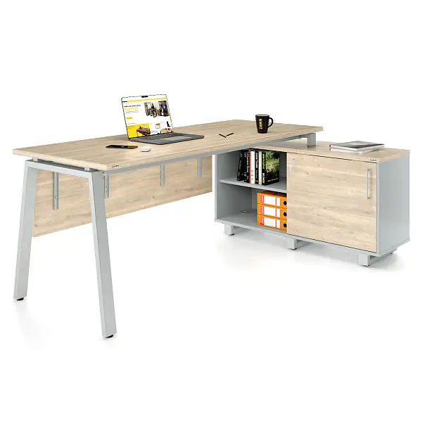 Стол прямой Каппа 60x30 ТР с опорой на локер