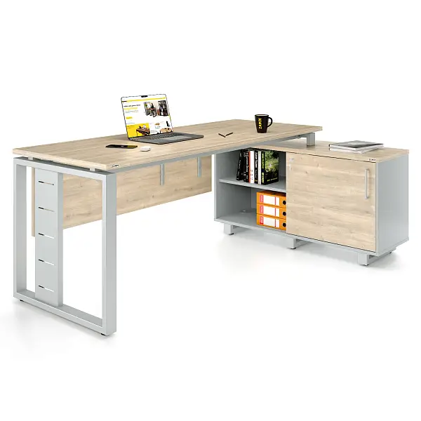 Стол прямой Статус 60x30 ТР с опорой на локер