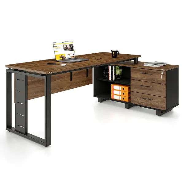 Стол прямой Статус 60x30 ТР с опорой на тумбу