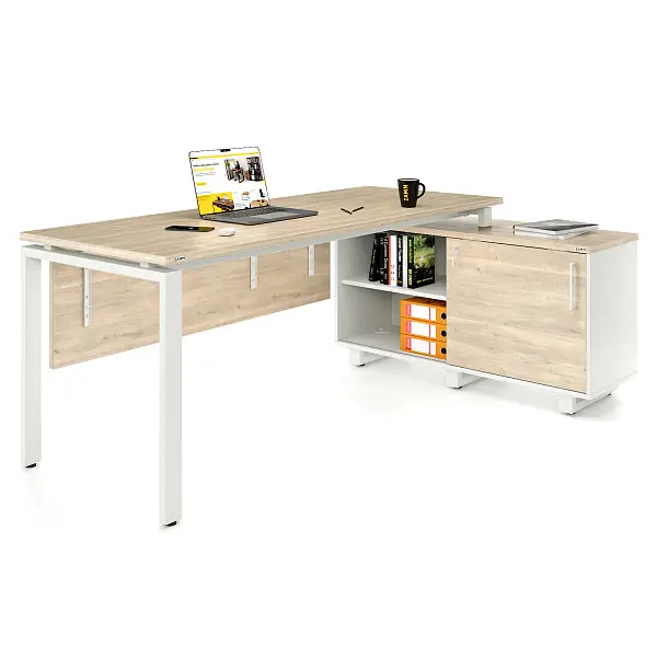 Стол прямой Формат 60x30 ТР с опорой на локер