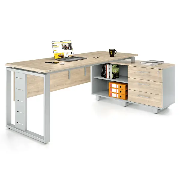 Стол прямой Статус 60x30 ТР с опорой на тумбу