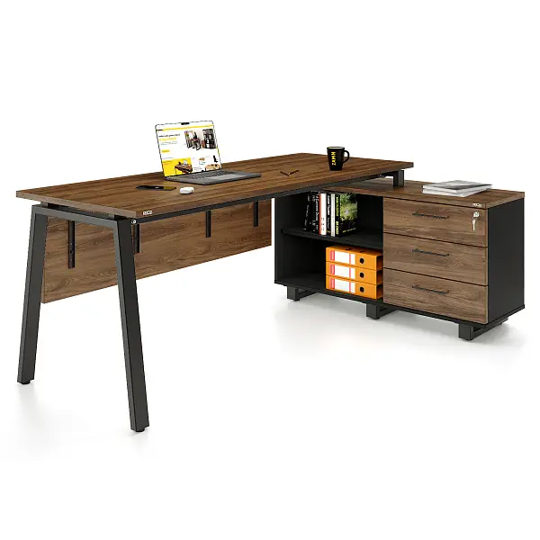 Стол прямой Каппа 60x30 ТР с опорой на тумбу