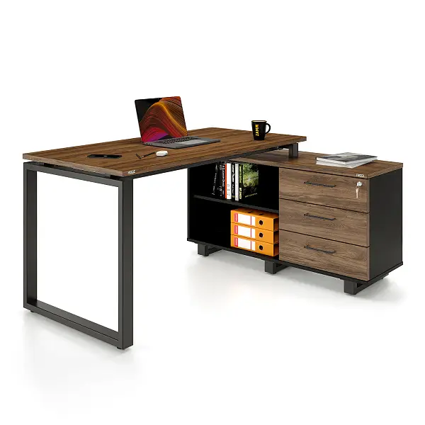 Стол прямой Зета 60x30 ТР с опорой на тумбу