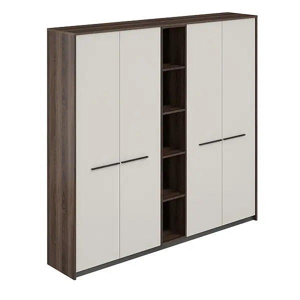 Шкаф высокий для одежды со стеллажом Reef