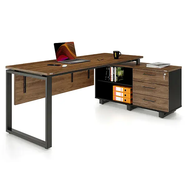 Стол прямой Зета 60x30 ТР с опорой на тумбу