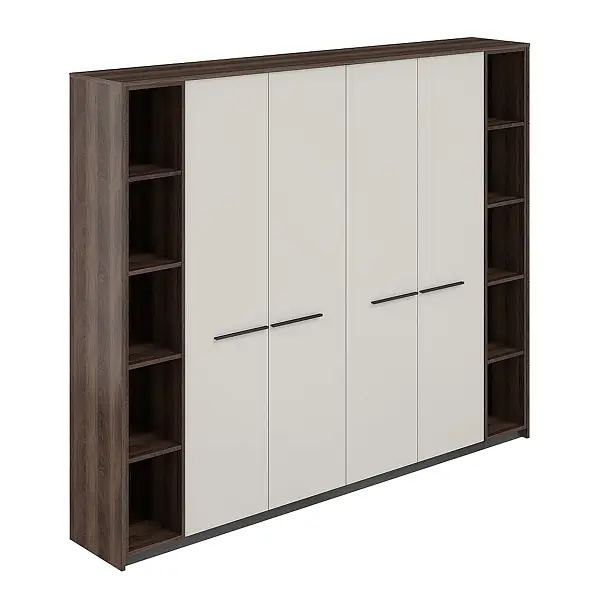 Шкаф высокий для одежды с двумя стеллажами Reef