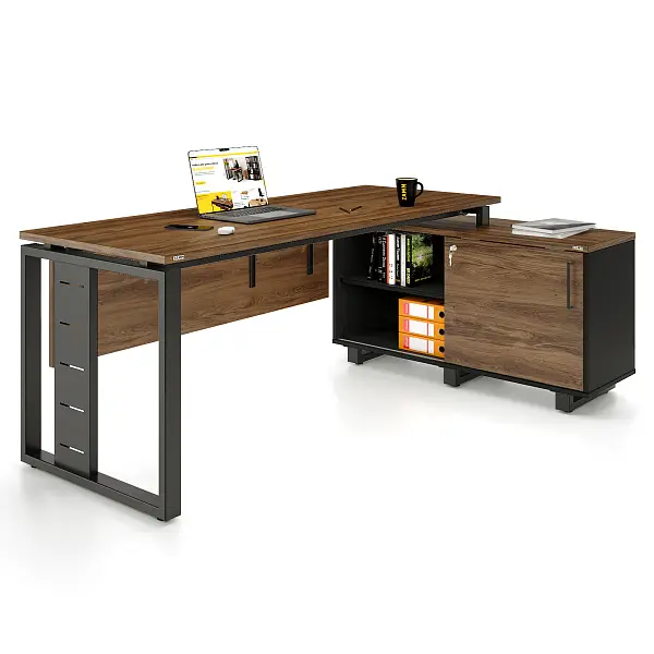 Стол прямой Статус 60x30 ТР с опорой на локер