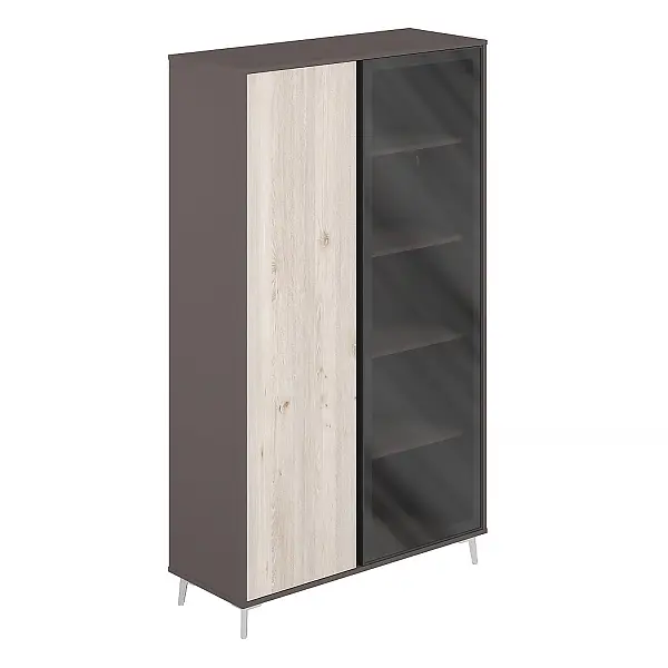 Шкаф высокий комбинированный Sirio с стеклянной дверью