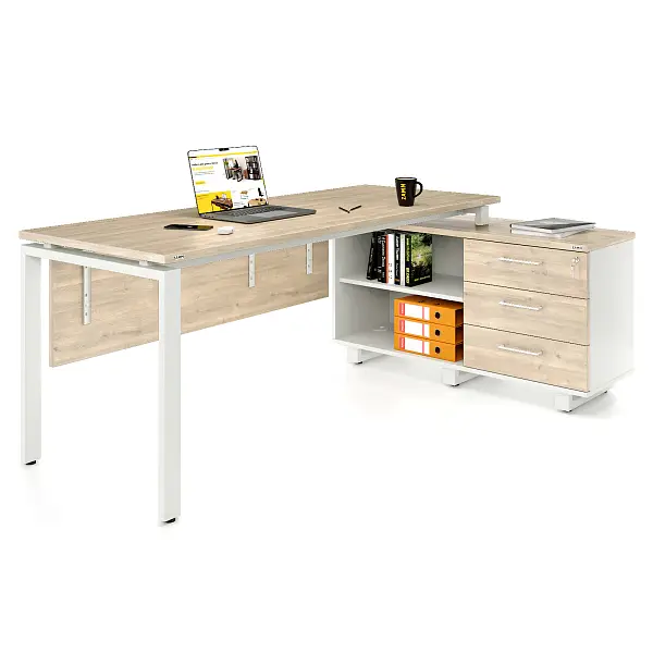 Стол прямой Формат 60x30 ТР с опорой на тумбу