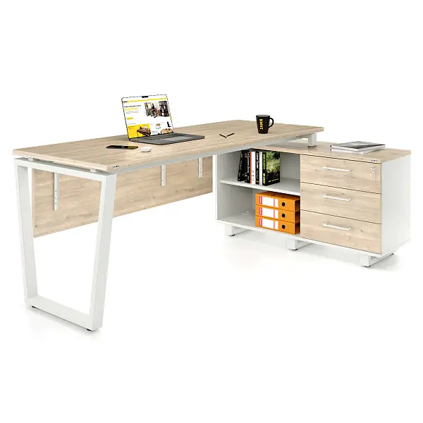 Стол прямой Ирис 60x30 ТР с опорой на тумбу